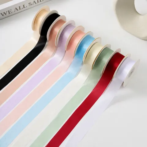 Elegant Translucent Milk Snow Yarn Ribbon Polyester Spool For Gift Wrapping Flower Bouquet Decoration DIY Crafts Wedding Ribbon