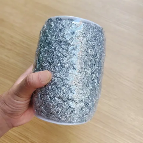 Wellenförmiger S-Förmiger Geflochtener Spitzenbesatz Metallgarnband DIY Ethno-Bekleidung Heimdekoration Nähzubehör Gold Silber Stickbesatz