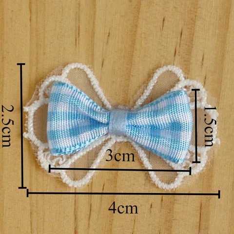 Δαντελένιος Φιόγκος Gingham DIY Αξεσουάρ Ενδυμάτων Κορδέλα Μικρός Φιόγκος Για Διακόσμηση Κουτιού Δώρου Ρούχα Αξεσουάρ Μαλλιών
