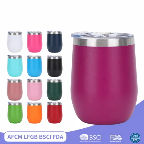 Bicchiere Isolato in Acciaio Inossidabile a Forma di Uovo Tazza da Caffè Sottovuoto a U Con Coperchio Mug da Auto Portatile Articoli per Bere da Viaggio
