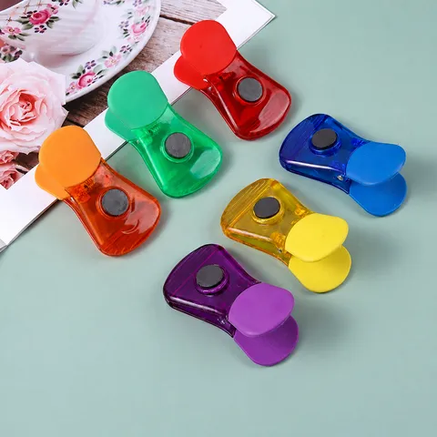 Magnetische Koelkastclips Voor Voedselopslag Plastic Afdichtclips Set Vochtbestendig Keuken Snack Bag Sealer 6 Stuks