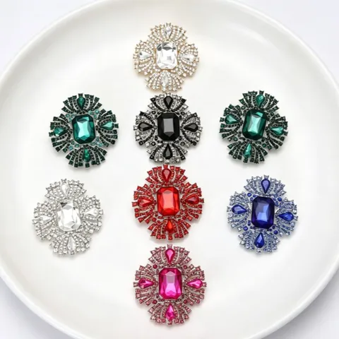 Elegant Tulip Flower Brooch Alloy Rhinestone Pave Artificial Pearl Corsage For Women Suit Accessory Gold Silver Brooches