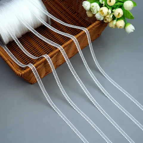Lolita Style Fine Nylon Lace Trim For Women Clothing Doll Dress DIY Sewing Craft Scalloped Mesh Lace Ribbon Accessory