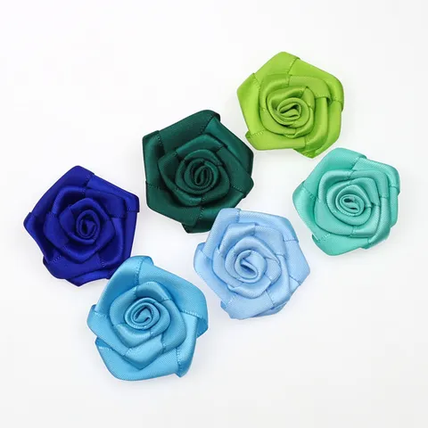 Handgemachte Polyester Band Rose Blume Für Bekleidungsdekoration Unterwäsche Hosen DIY Handwerk Zubehör Rose Muster Design