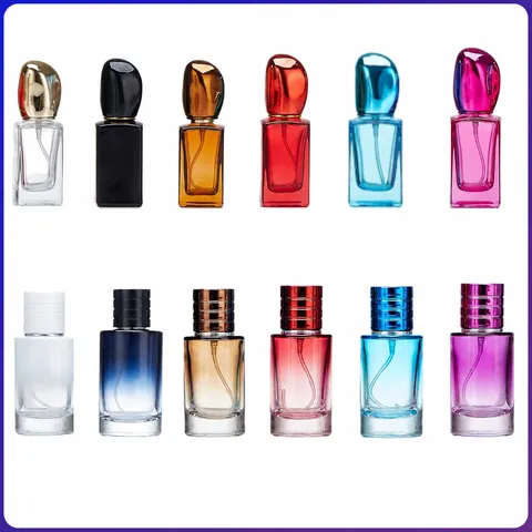 Elegante Flacone di Profumo in Vetro Atomizzatore Spray Ricaricabile Portatile per Fragranze Oli Essenziali Bellezza Contenitori Vuoti da Viaggio