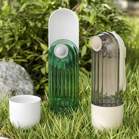Bouteille Multifonctionnelle Portable Eau Nourriture Animaux Distributeur Eau Chien Extérieur Voyage Avec Gamelle