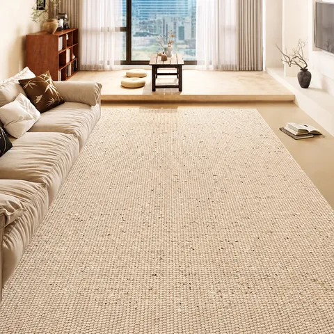 Living Room Area Rug Waterproof Valmont Velvet Modern Minimalist Wabi Sabi Non-Slip Large Washable Carpet For Bedroom Home