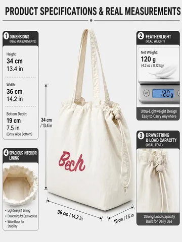 Damen Casual Große Kapazität Canvas Tragetasche Buchstabenprint Umhängetasche Pendler Shopper Handtasche Für Frauen