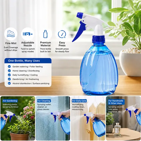 Flacone Spray a Forma di Zucca a Pressione Manuale Colore Caramella Annaffiatoio in Plastica Per Giardinaggio Pulizia Disinfezione Irrigazione Piante