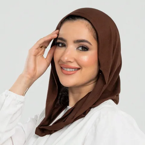 Hijab da Donna in Cotone Mercerizzato Sotto-cuffia Minimalista Traspirante Elastico Fazzoletto da Testa Islamico Turban Bandana
