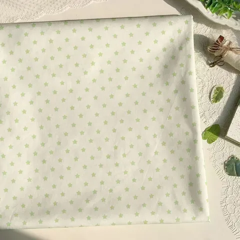 Green Ins Style Stars Dots Grid Velvet Tablecloth Fabric For Home Decor DIY Sewing Material Table Cover Furniture Dust Protector