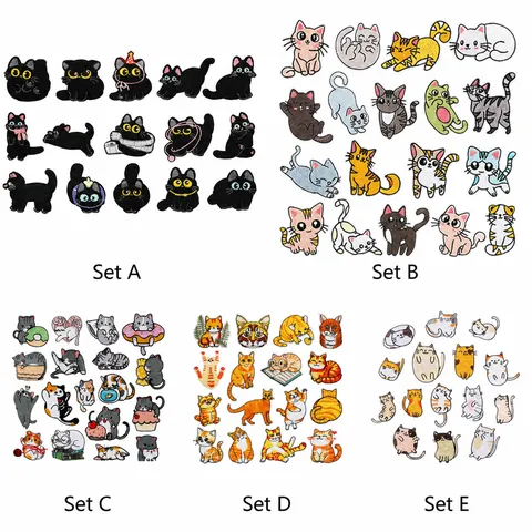 Écusson Brodé Chat Dessin Animé Mignon Décoration Vêtements Patchs Réparation Thermocollants Pour Vêtements Bricolage Vestes Sacs Accessoires