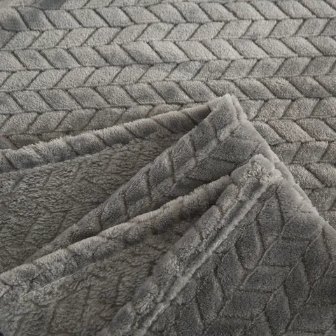 Weiche Flanell Weizenähren Jacquard Decke Polyester Wurf Für Bett Sofa Couch Büro Reise Warm Leicht Bettwäsche Decke
