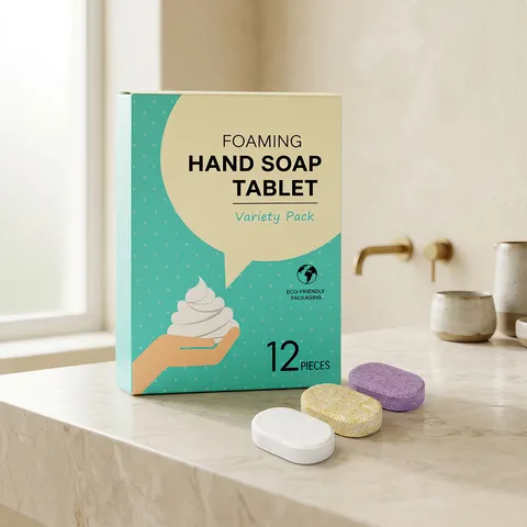 Foaming Hand Soap Tablets Variety Pack Eco Friendly Cleaning Tablets For Home Travel Office Portable Hand Wash Soap Tablets
