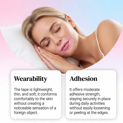 THE BEAUTY TAPE Sleep Care Patches Breathable Skin-Friendly Lip Closure Stickers For Better Sleep Night Care