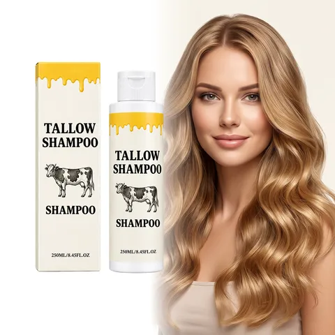 Moisturizing Tallow Shampoo For Scalp Cleaning Smoothing Hair Strands Soft Touch Hair Care Product For Daily Use Universal Shampoo