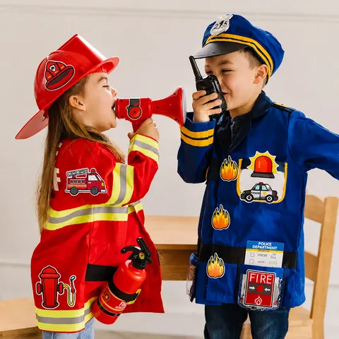 Écussons Brodés Série de Sauvetage Incendie de Dessin Animé pour Vêtements d'enfants Chapeaux DIY Fer sur Camion de Pompiers Badges d'hydrante Accessoire