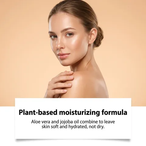 Oceaura Persimmon Moisturizing Body Wash Gentle Body Foam Refreshing Easy Rinse Pump Bottle Skin Care For Men And Women