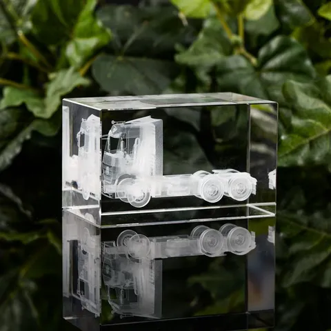 Cube de Cristal Transparent K9 Base Bloc Ornement en Verre Clair Pour Gravure Laser Accessoire Photographie Décoration Bureau Maison Minimaliste