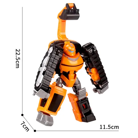 Kids Transforming Robot Toy Inertia Sliding Car Model Manual Transformation Two Forms Plastic Educational Action Figure Toy Gift