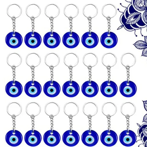 Türkisches Blau Böses Auge Schlüsselanhänger Glas Nazar Auge Amulett Glücksbringer Taschenanhänger Mode Schmuck Zubehör