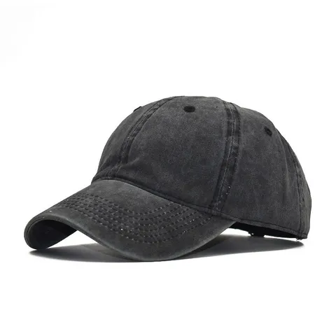Casquette de Baseball Vintage en Coton Lavé pour Hommes Femmes Chapeau de Soleil Ajustable à Sommet Mou Vieilli Retro Dad Hat Décontracté de Sport de Plein Air