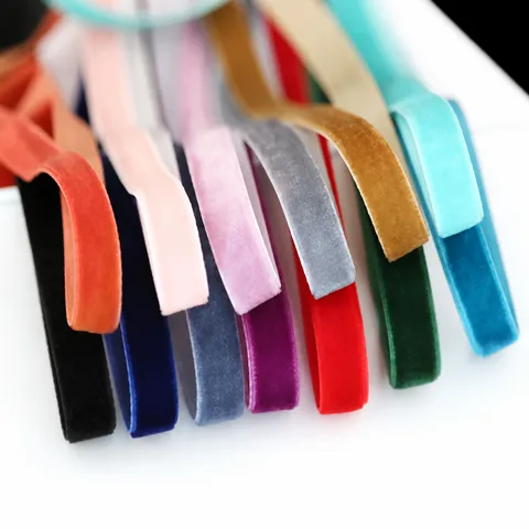 Einseitiges Samtband Für DIY Bastelarbeiten Geschenkverpackung Hochzeit Party Dekoration Haarschleifen Nähen Zubehör Dekorationen