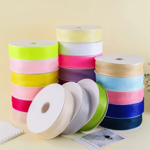 Nylon Organza Perle Transparentes Band Rolle Für DIY Schleifen Hochzeit Dekoration Geschenkverpackung Kopfbedeckung Kleidung Zubehör Basteln