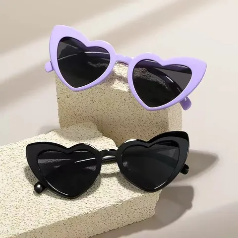 Mode Irreguläre Herzform Sonnenbrille Für Damen Trendy Y2K Pfirsichherz Sonnenbrille UV-Schutz Outdoor Party Dekorative Brille