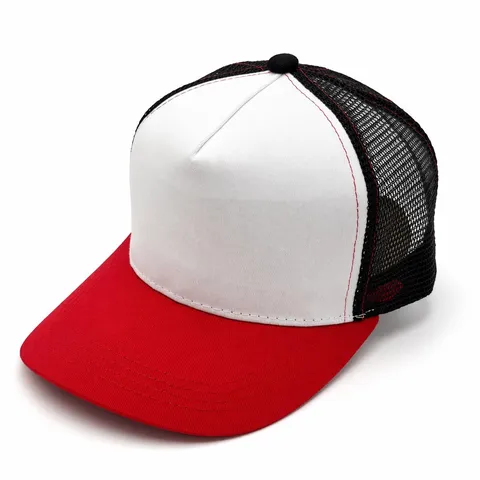 Unisex 5 Panel Trucker Hat Verstellbare Mesh Back Baseball Cap Atmungsaktive Hard Top Gebogene Krempe Sonnenhut Für Outdoor Lässig
