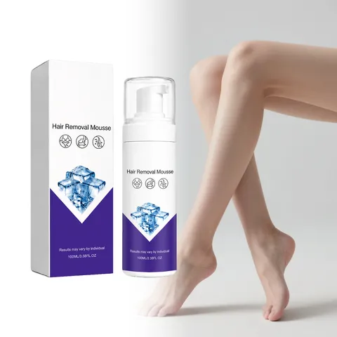Mousse Épilatoire Douce pour le Corps Peau Lisse Mousse Épilatoire Sans Douleur pour Femmes Hommes Utilisation à Domicile Soins Personnels