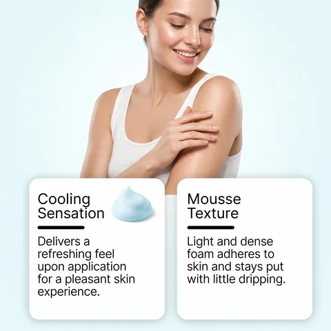 Mousse Épilatoire Douce pour le Corps Peau Lisse Mousse Épilatoire Sans Douleur pour Femmes Hommes Utilisation à Domicile Soins Personnels