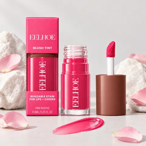 EELHOE Pink Blush Tint For Lips And Cheeks Buildable Sheer Finish Liquid Blush Dual Use Natural Makeup