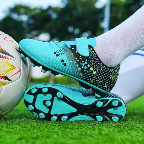 Professional Kids Teenagers Football Shoes High Grip Cleats Turf Soccer Training Sneakers For Artificial Grass Boys Girls Athletics