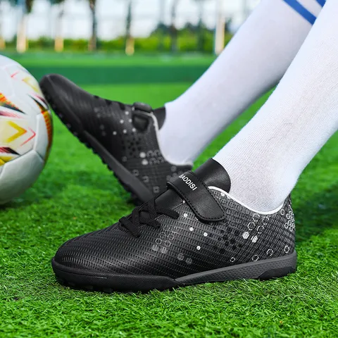 Professional Kids Teenagers Football Shoes High Grip Cleats Turf Soccer Training Sneakers For Artificial Grass Boys Girls Athletics