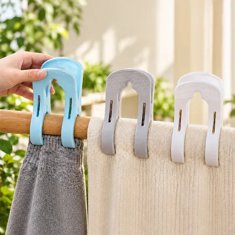 Pinzas Grandes Para Edredones De Plástico Pinzas Resistentes Al Viento Para Secar Mantas Ropa Y Sábanas