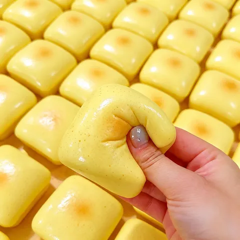 Juguete Blandito de Pan y Pastel de Simulación de Rebote Lento Alimento Realista Alivio del Estrés Juguete Sensorial Fidget Para Adultos Niños Regalo