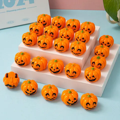 Giocattolo Auto a Carica Zucca di Halloween Mini Jack-O-Lantern Inerziale per Bambini Decorazione da Scrivania per Feste Regalo