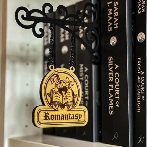 Boekenkast Taverne Borden Vintage Houten Boekenkast Verdeler Gotisch Laser Gesneden Hangend Bord Voor Bibliotheek Decoratie Dark Romance Romantasy