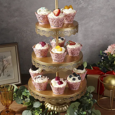 Laser Cut Butterfly Floral Cupcake Wrapper Pearlescent Cardboard Muffin Case Decoration For Wedding Birthday Party Cake Holder