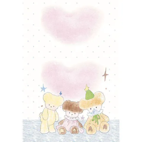 Cute Cartoon Bear Cat Journal Inner Pages Washi Paper Planner Refills For A7 A6P Binder Scrapbooking Stationery Decorative Paper