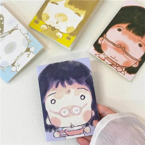 Cute Cartoon Dog Mini Passport Notebook Washi Paper Portable Handbook Travel Diary For Kids Students Recording Stationery
