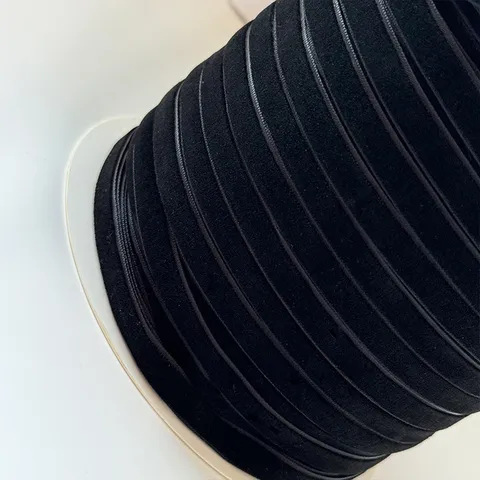 Single Sided Black Flocked Velvet Ribbon For DIY Hair Bows Clothing Accessories Christmas Gift Wrapping Decorative Craft Ribbon