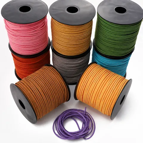 Faux Suede Korean Velvet Cord Flat String For DIY Bracelet Necklace Making Handmade Jewelry Braiding Material Craft Accessories