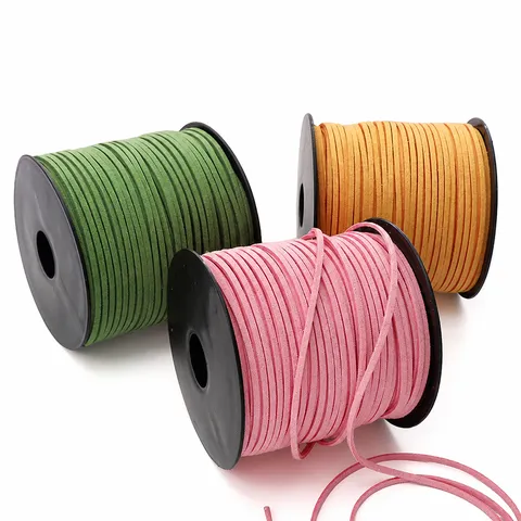 Faux Suede Korean Velvet Cord Flat String For DIY Bracelet Necklace Making Handmade Jewelry Braiding Material Craft Accessories