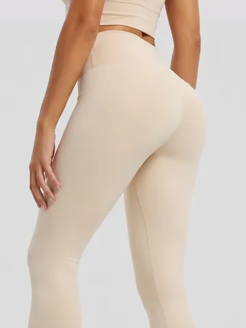 Damen Yoga Leggings Hohe Taille Bauchweg Po Lifting Fitnesshose Lauftights Ohne Peinliche Naht Sport Gym Hose