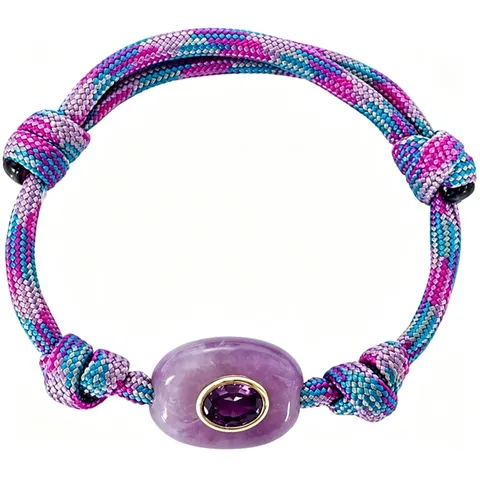 Handgefertigtes Buntes Geflochtenes Paracord-Armband Mit Eingelegtem Naturstein Strass Für Damen Herren Verstellbares Böser Blick Geometrisches Seilarmband Schmuck Geschenk