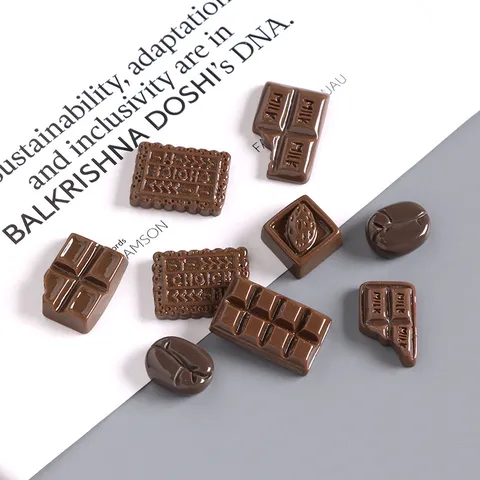 Accessoires en Résine de Chocolat et Grain de Café de Simulation Pour DIY Colle Crème Épingle à Cheveux Décorative Résine Pièces de Nourriture Matériaux d'Artisanat