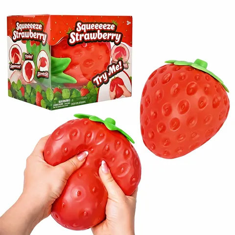 Silikon Frucht Squishy Stressabbau Spielzeug Realistische Erdbeere Traube Pfirsich Kirsche Fidget Spielzeug Für Alle