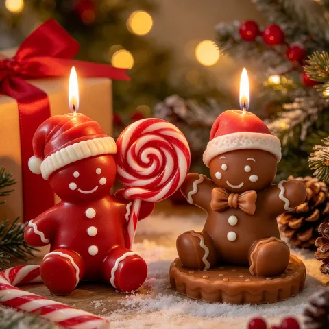 Gingerbread Man Silicone Mold For Christmas Baking DIY Handmade Candle Soap Resin Chocolate Cake Decorating Kitchen Tools